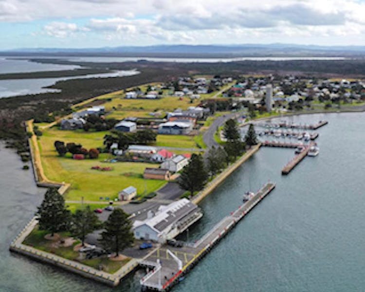Aerial view Port Albert