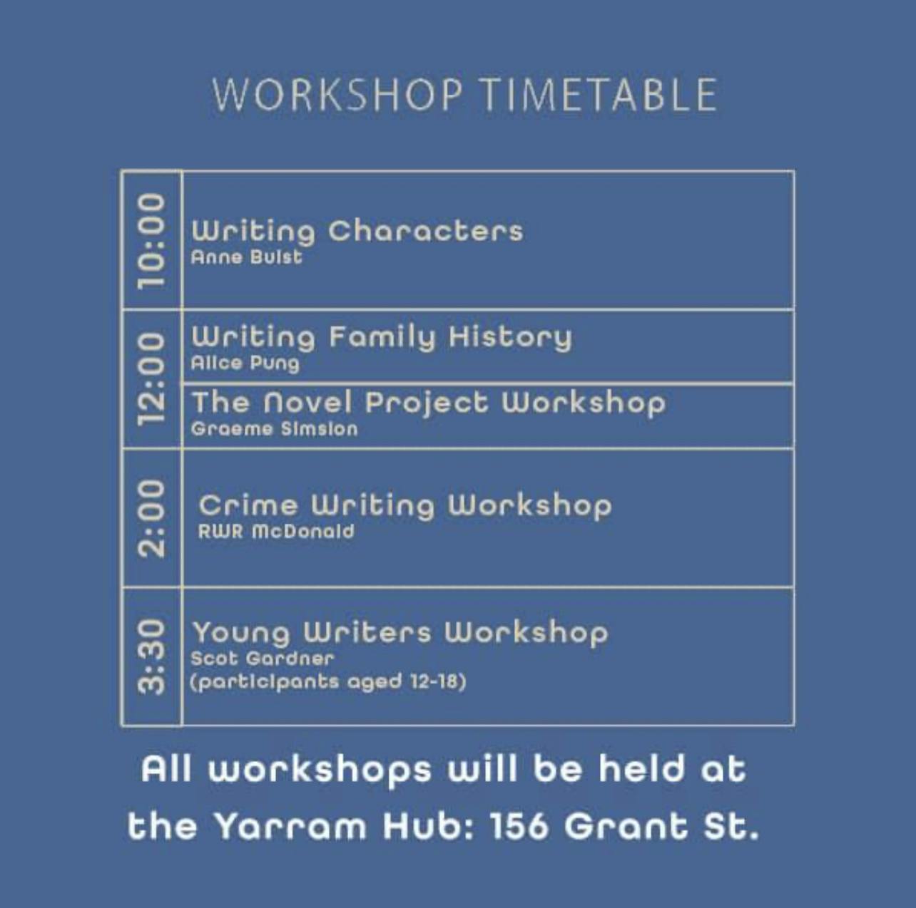 Storyfest 2022 Workshops