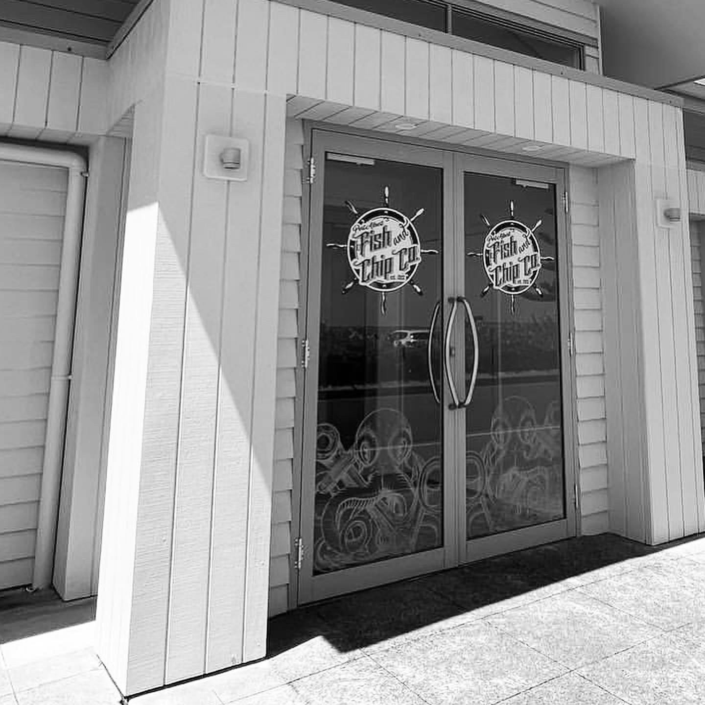 Custom doors at Port Albert Fish & Chip Co
