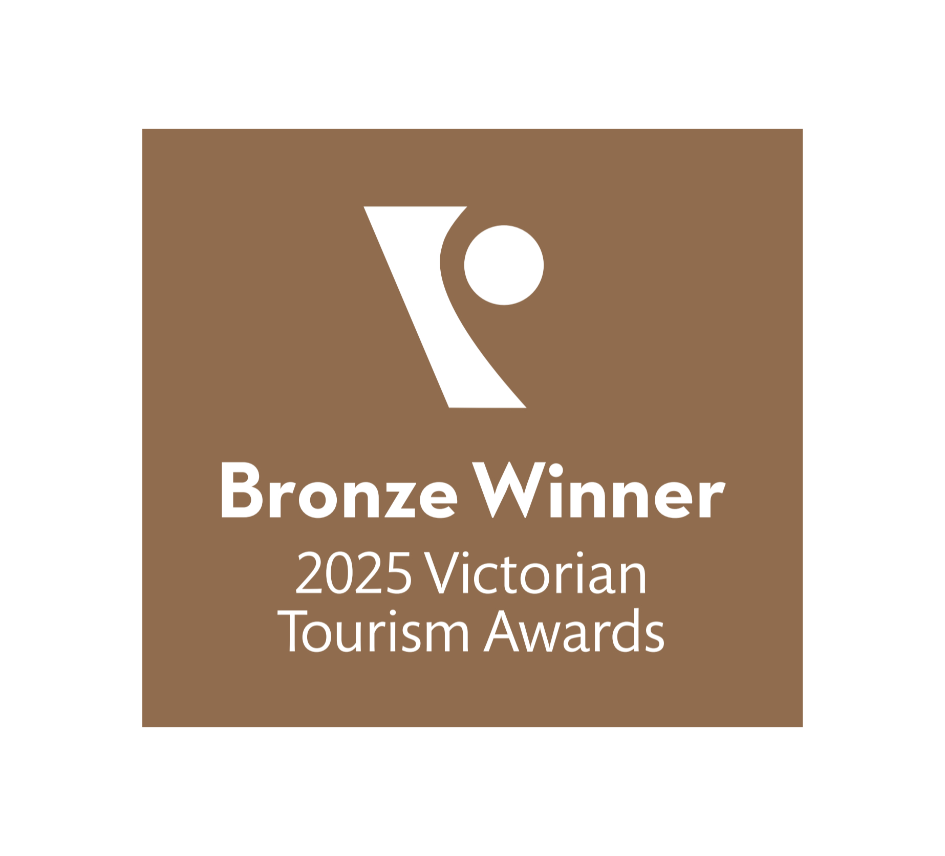 2025 Victorian Tourism Awards Bronze Winner