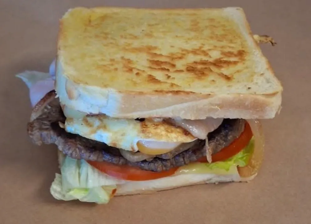 Steak sandwiches are made to order at the Port Albert General Store