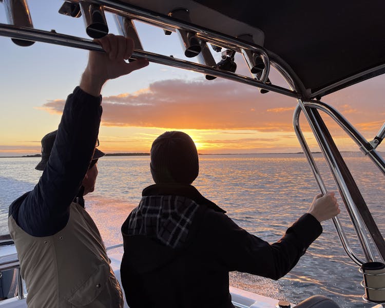 Watch the sunrise over Port Albert inlet with a private charter