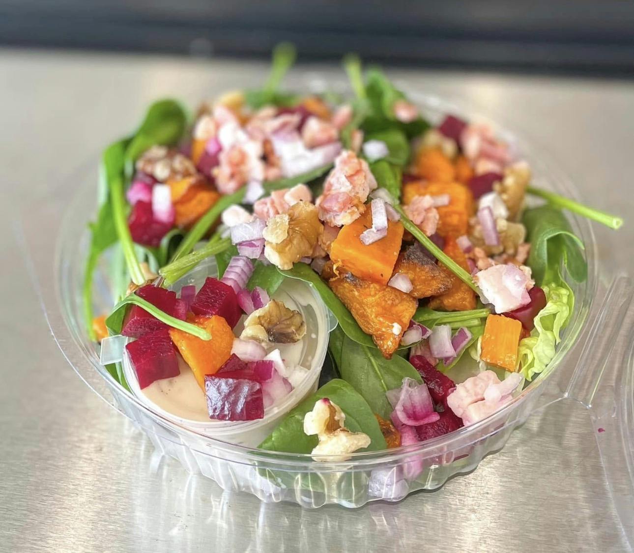 Fresh seasonal salads at Port Albert Fish & Chip Co