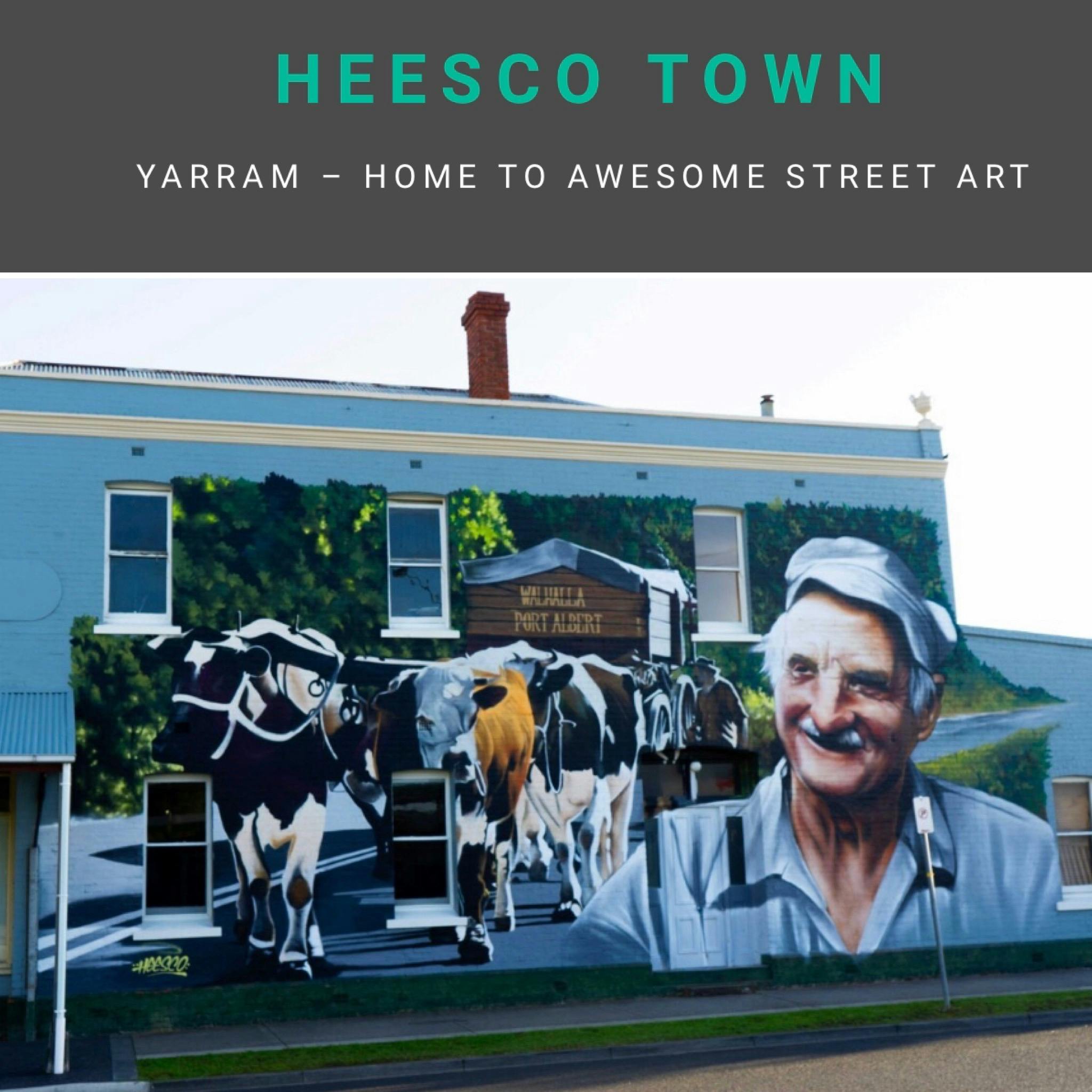 Heesco Town Yarram Street Art Trail