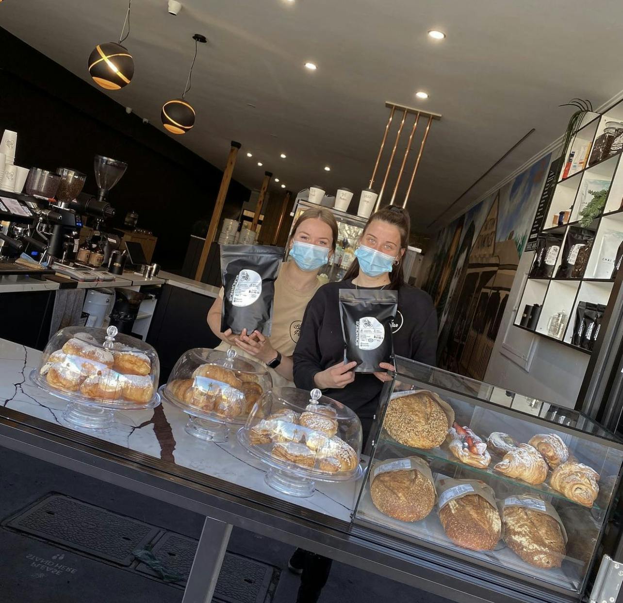 fresh pastries, great coffee and friendly service