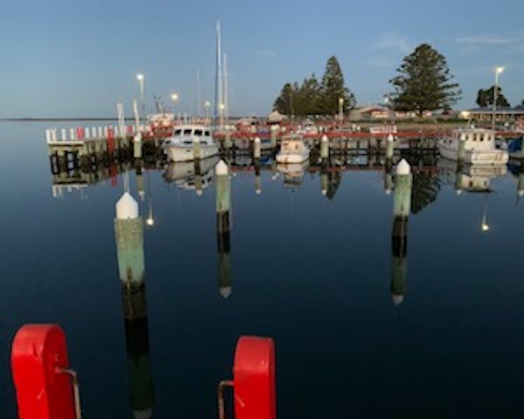 Port Albert Harbour, just across the road from Boat Harbour Jetty B&B