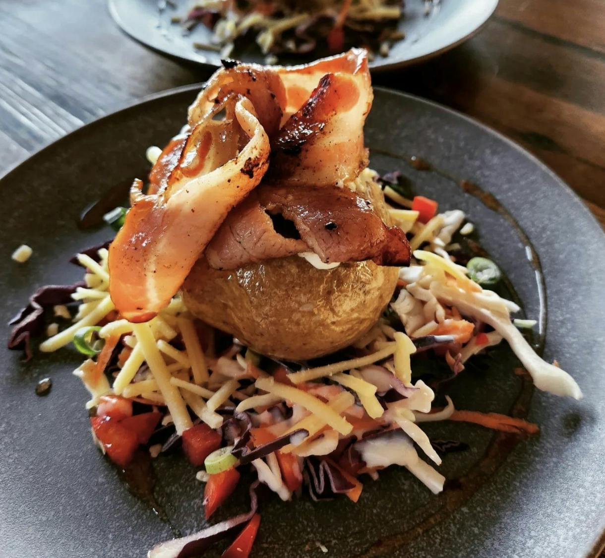 Baked potatoes are a house specialty at Yarram Coffee Palace