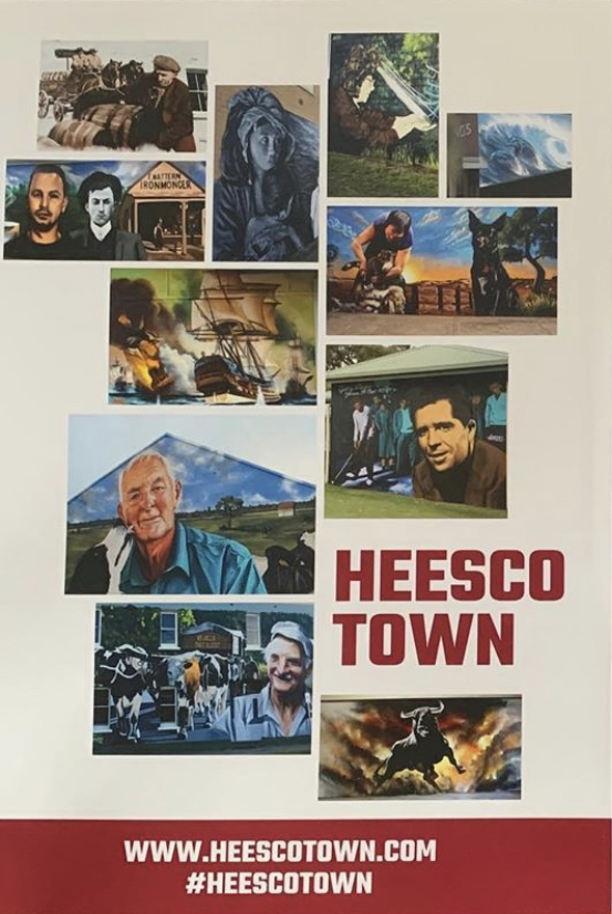Heesco Town Yarram murals