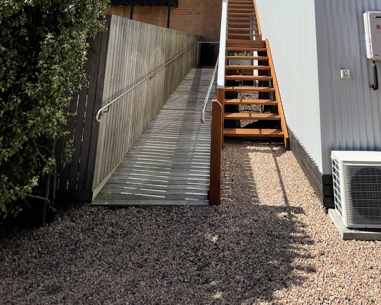 Private ramp access to Studio 2