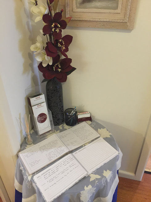 Admurraya House Rutherglen Accommodation Guest Book