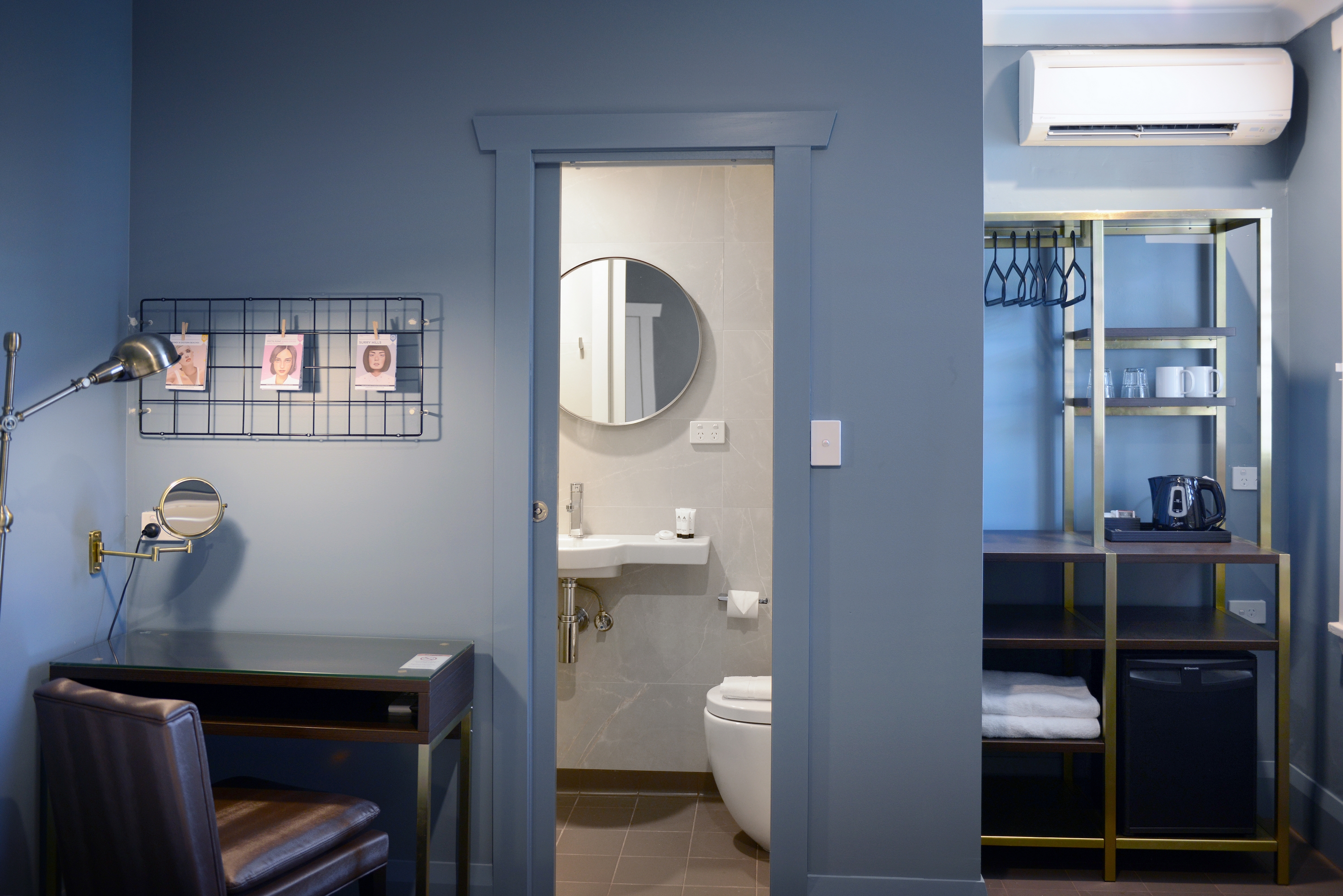 Ensuite entry from king room with bathroom view