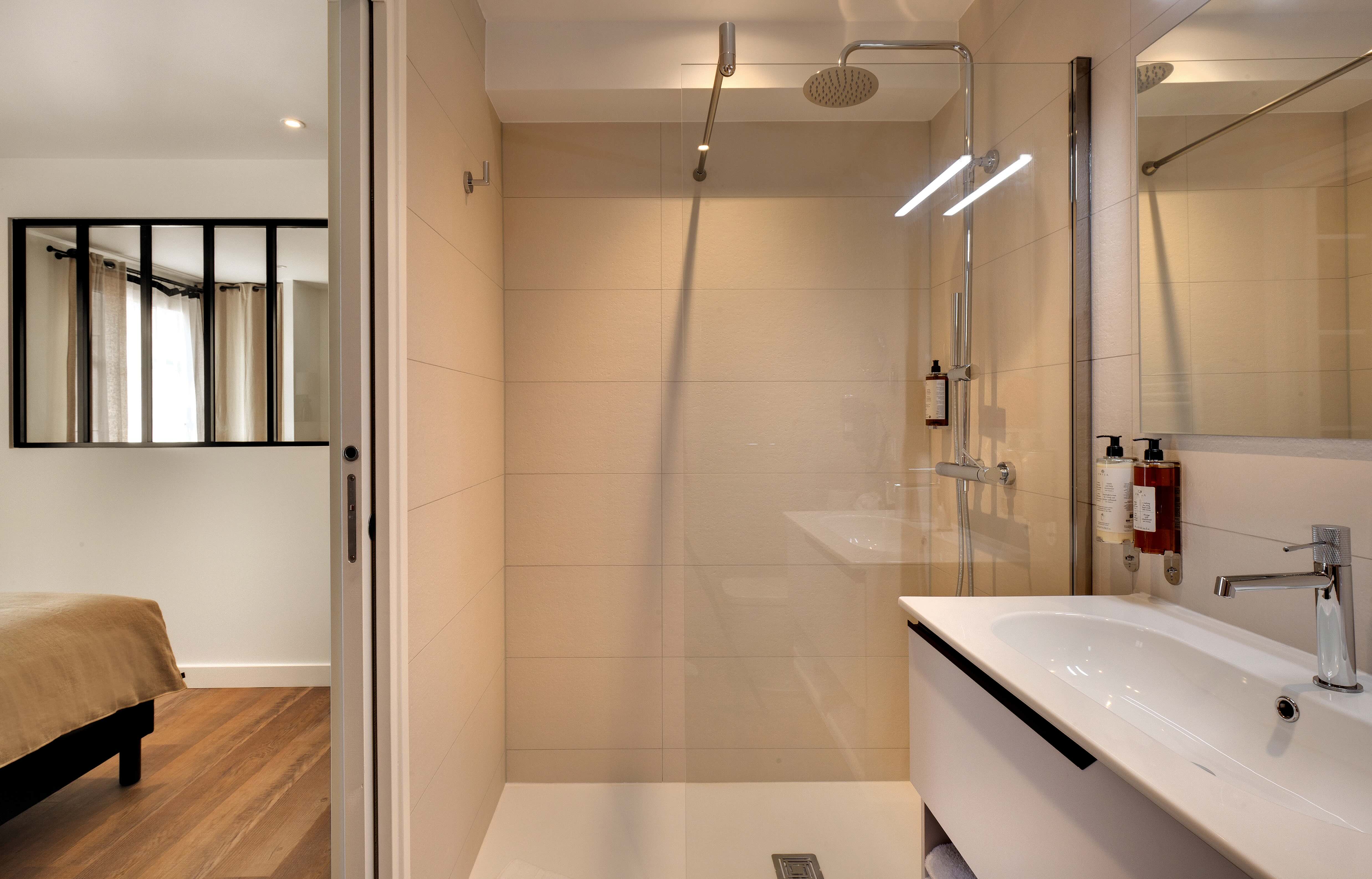 Salle de bains de l'appartement Massane à Collioure