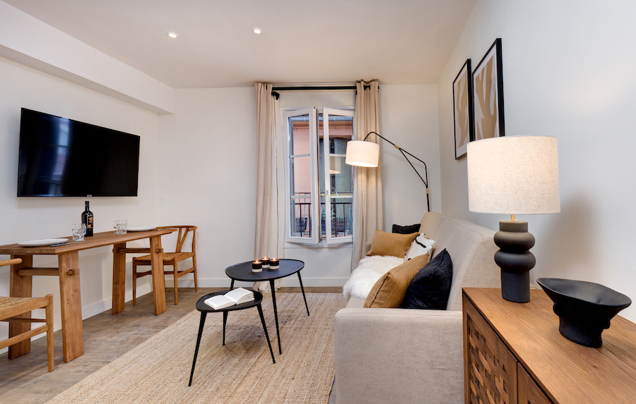 Salle à manger de l'appartement Saint Vincent à Collioure