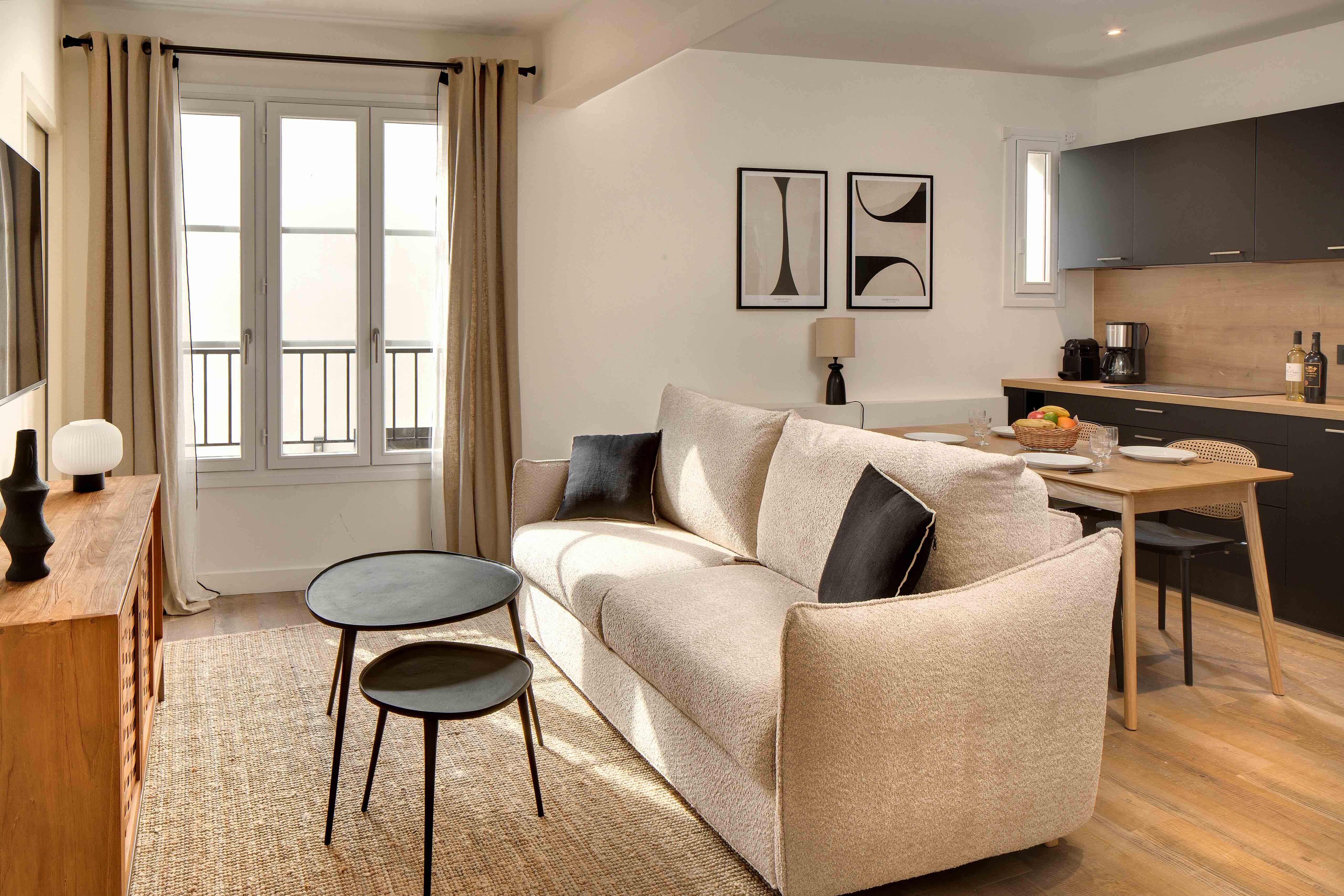 Cuisine de l'appartement Sailfort à Collioure