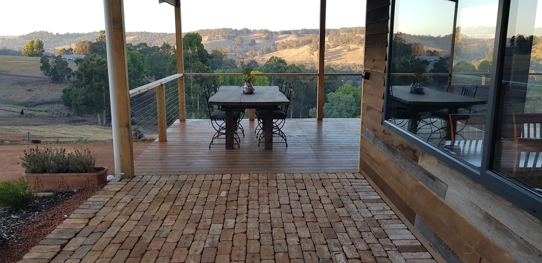 Brick, Iron, Wood and glass all complementing the amazing views from the barn at Idlewild Bridgetown
