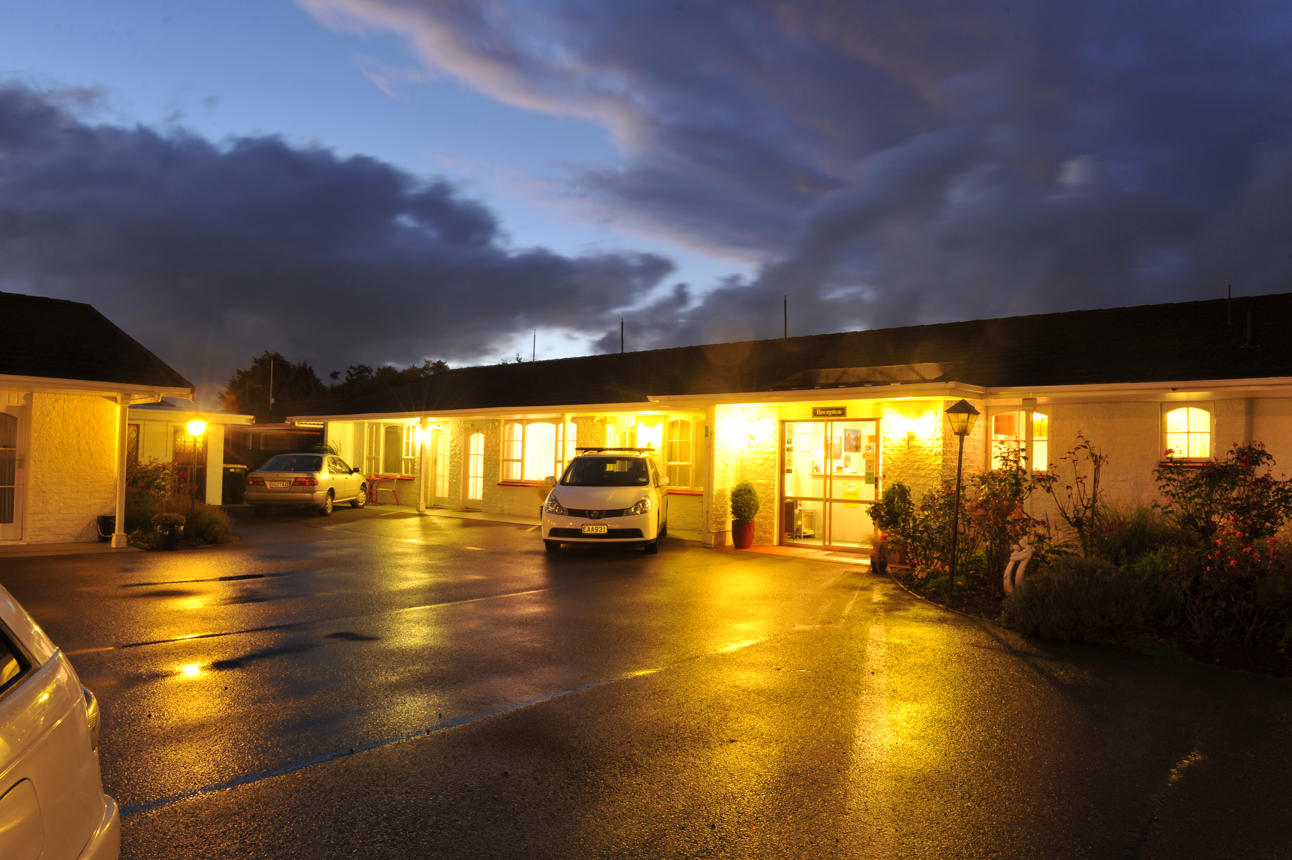 Moody skies at night, Surrey Court
