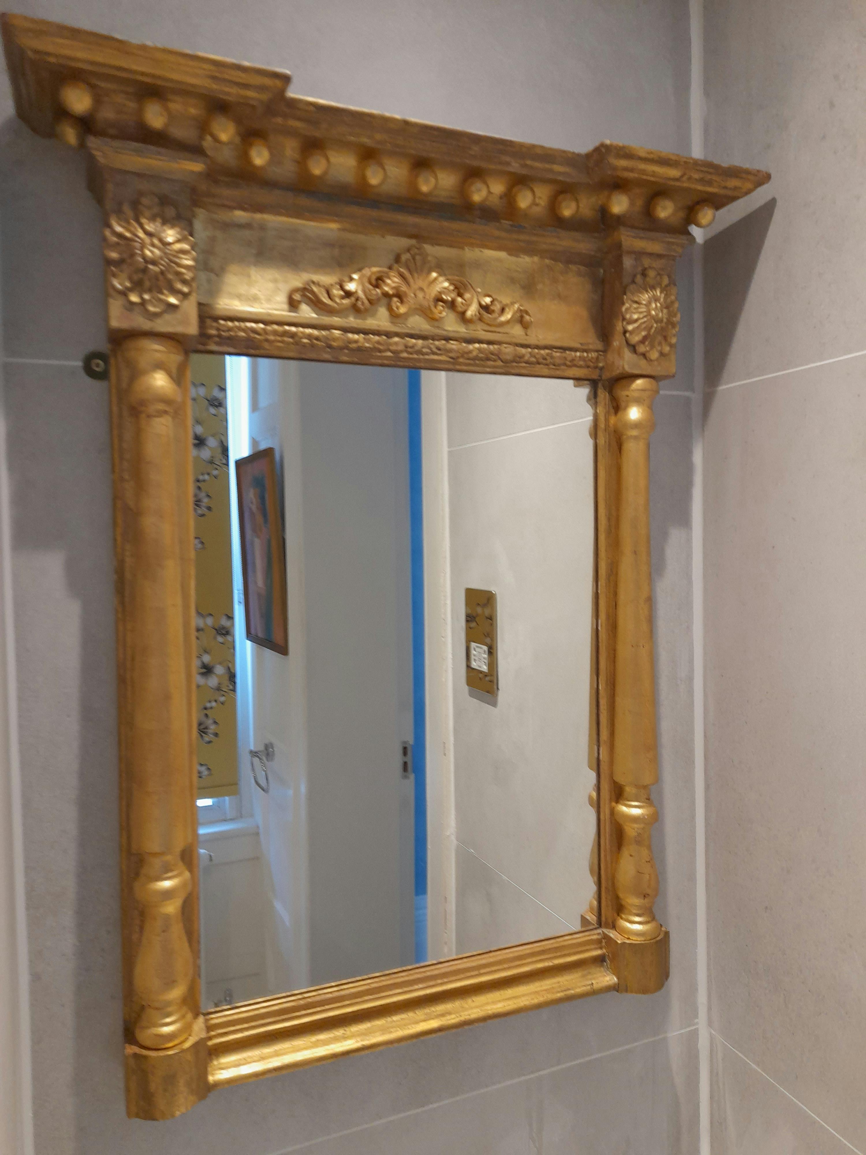 Antique mirror in Judge Melish bedroom