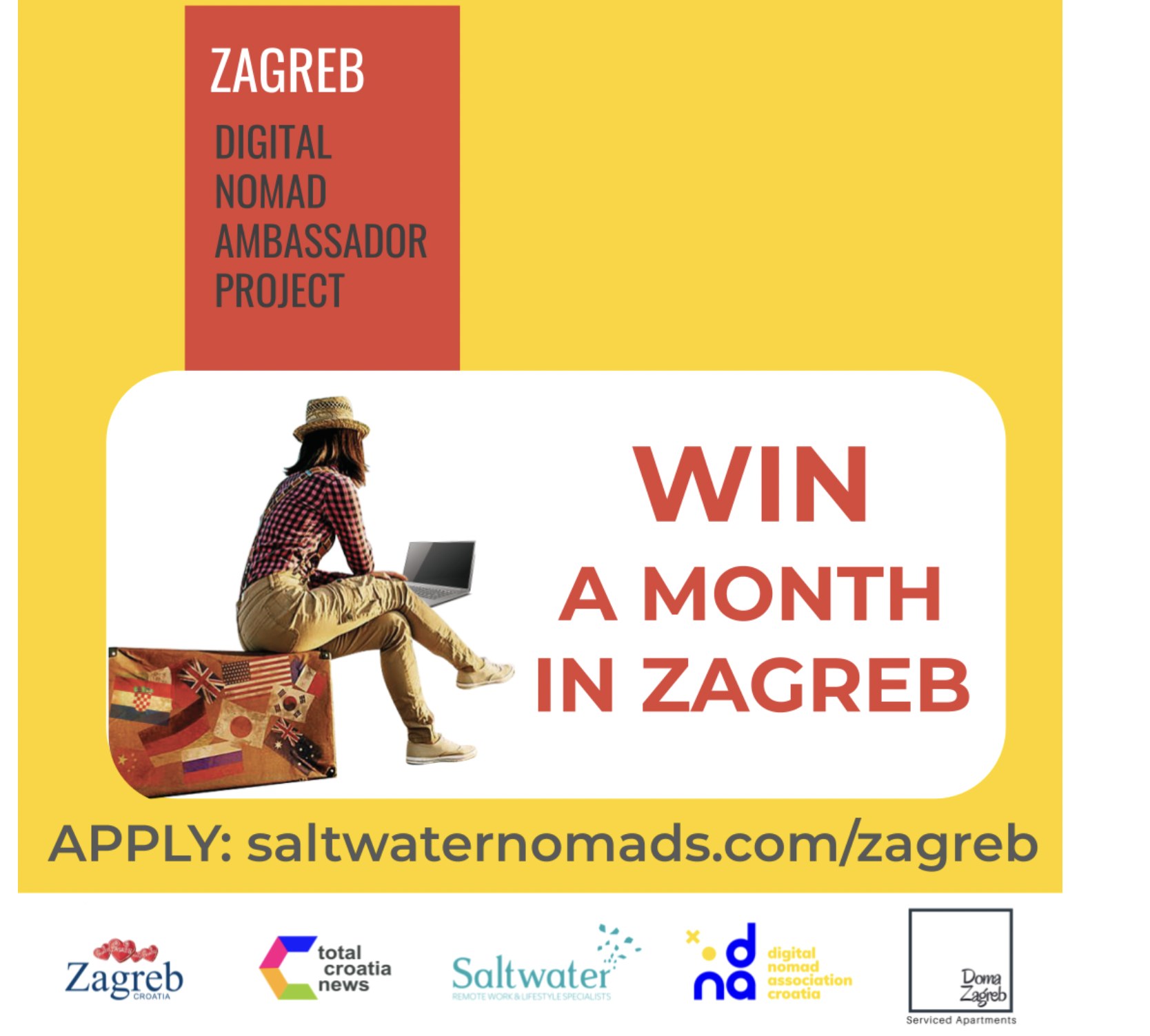 win a moth in Zagreb, digital nomads