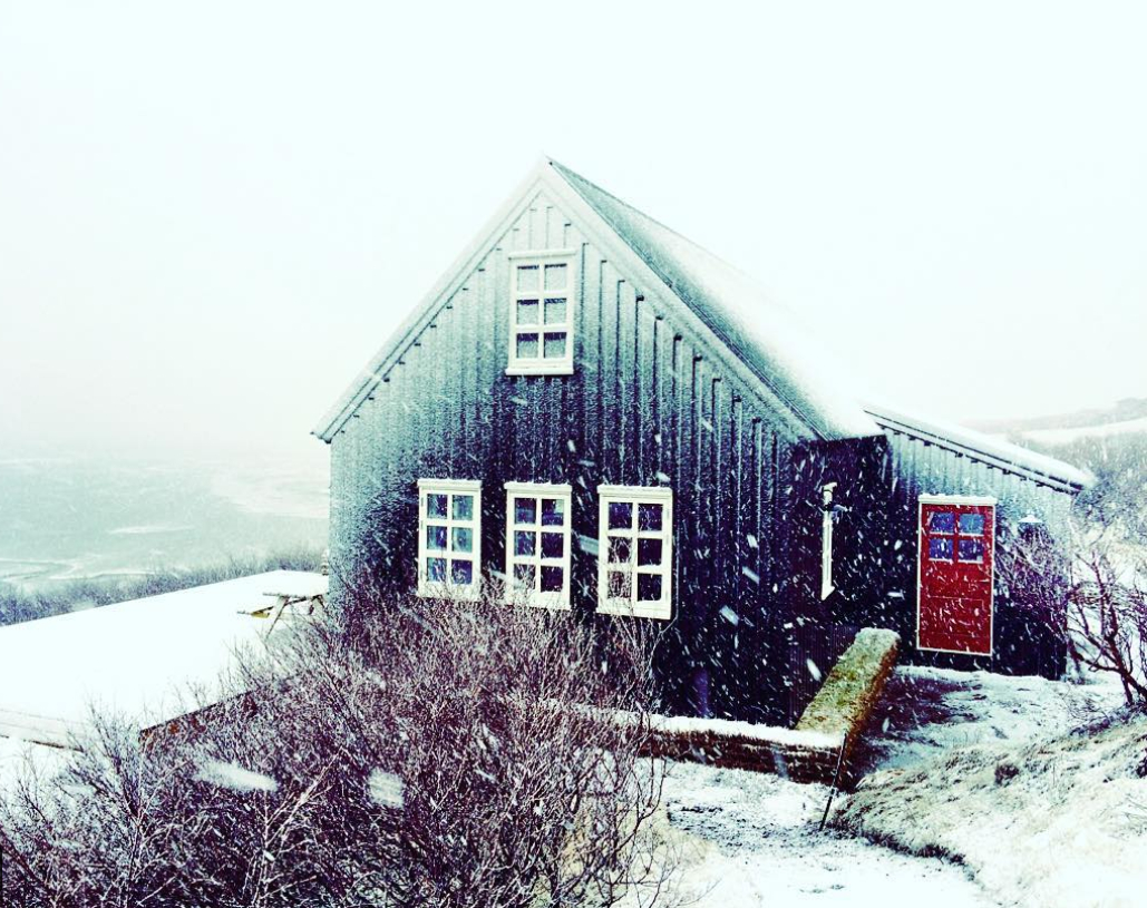 The Black house near Borgarnes -winter is coming.