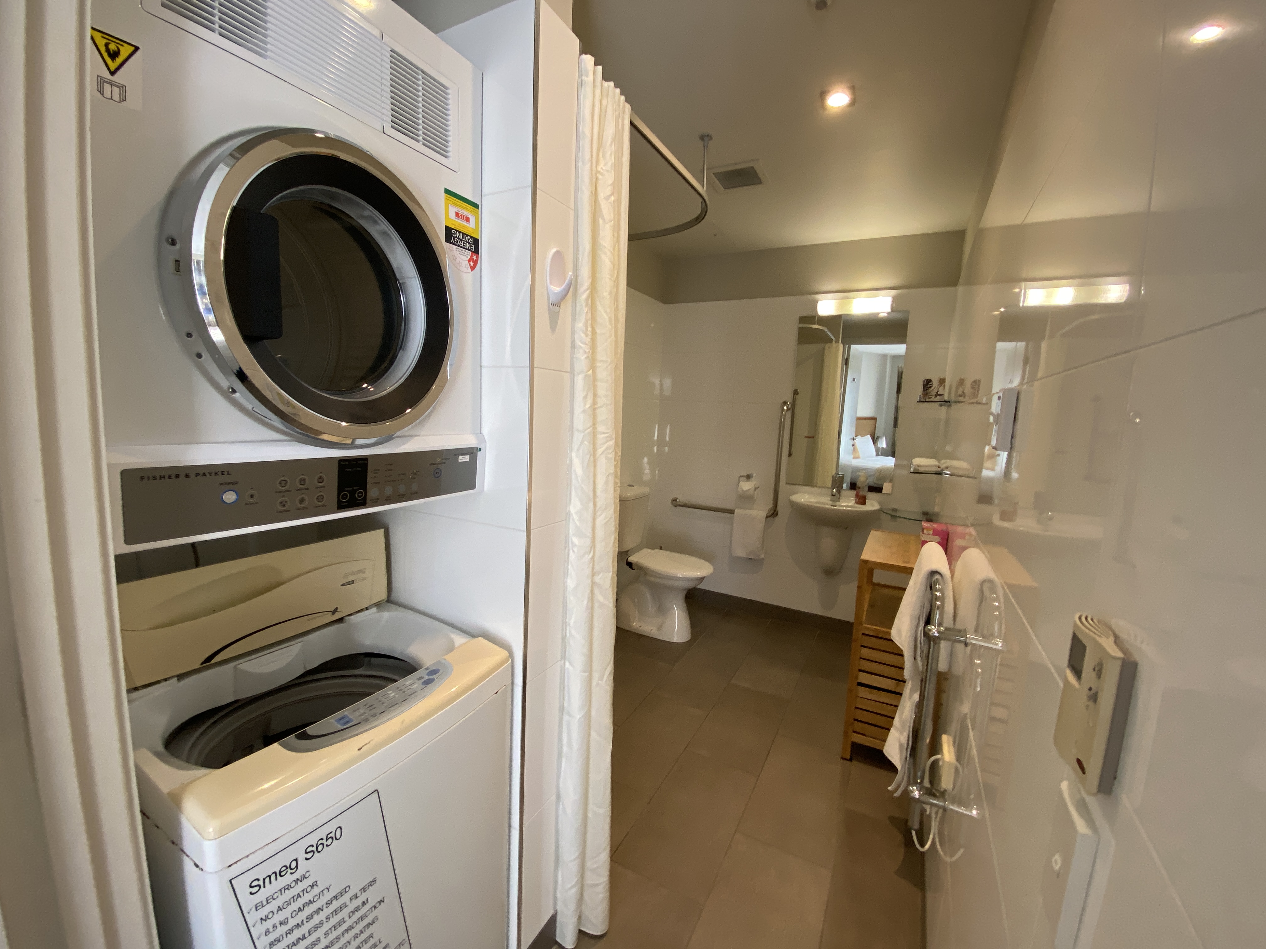 Drier and washing machine.