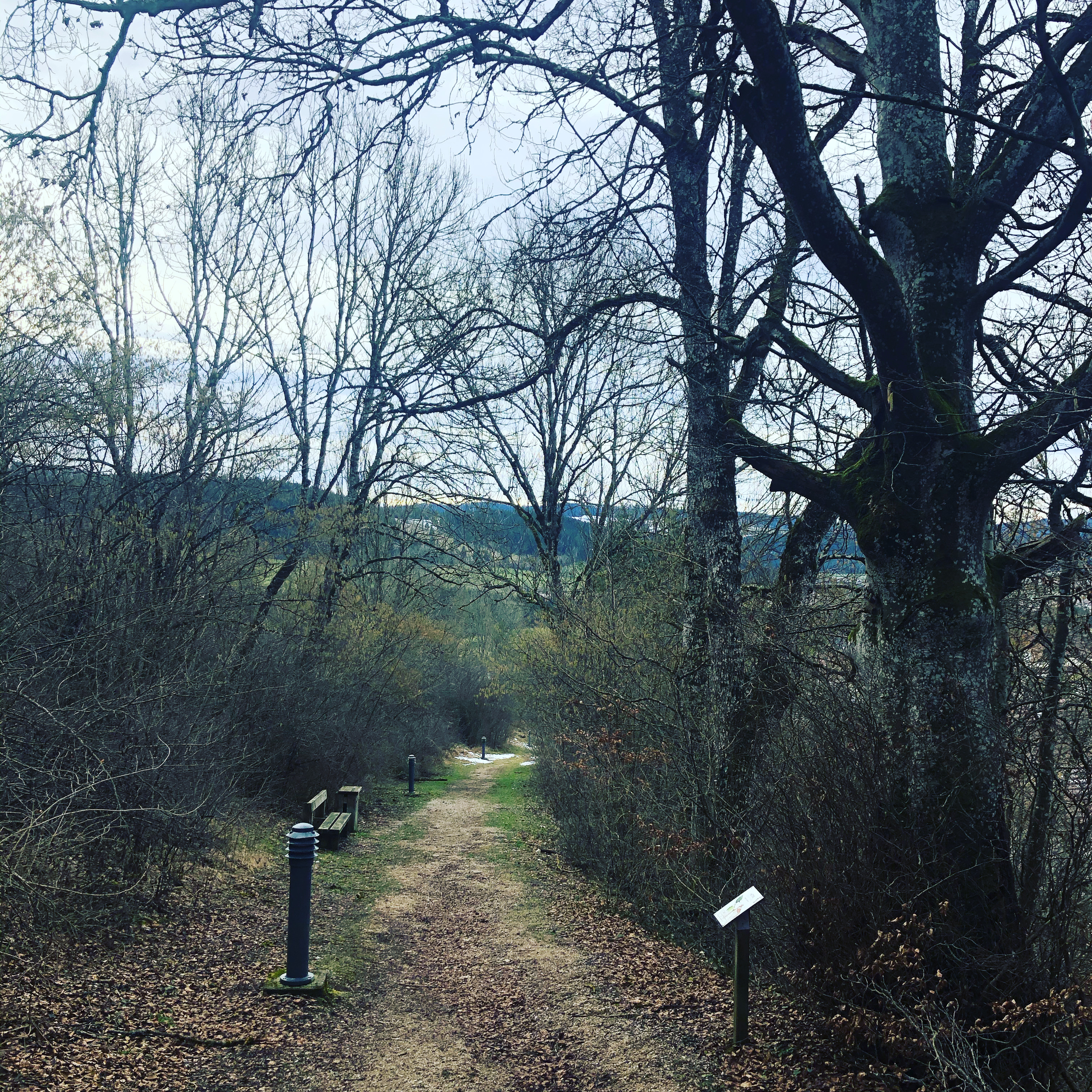 Paysage du Doubs - Les Fins, Chemin du Calvaire