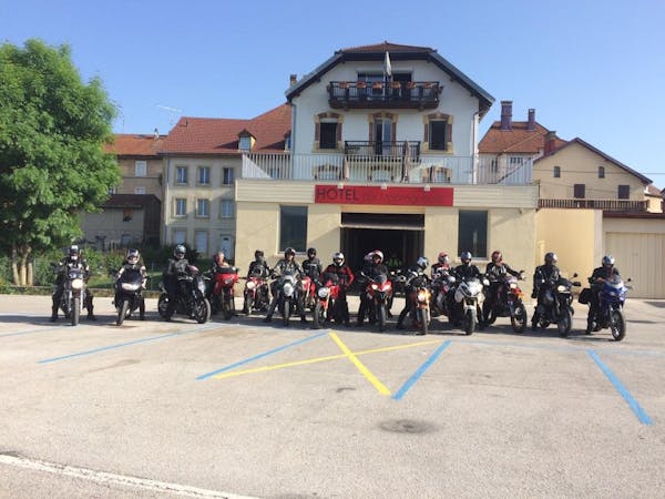 Groupe de motards hôtel les Montagnards