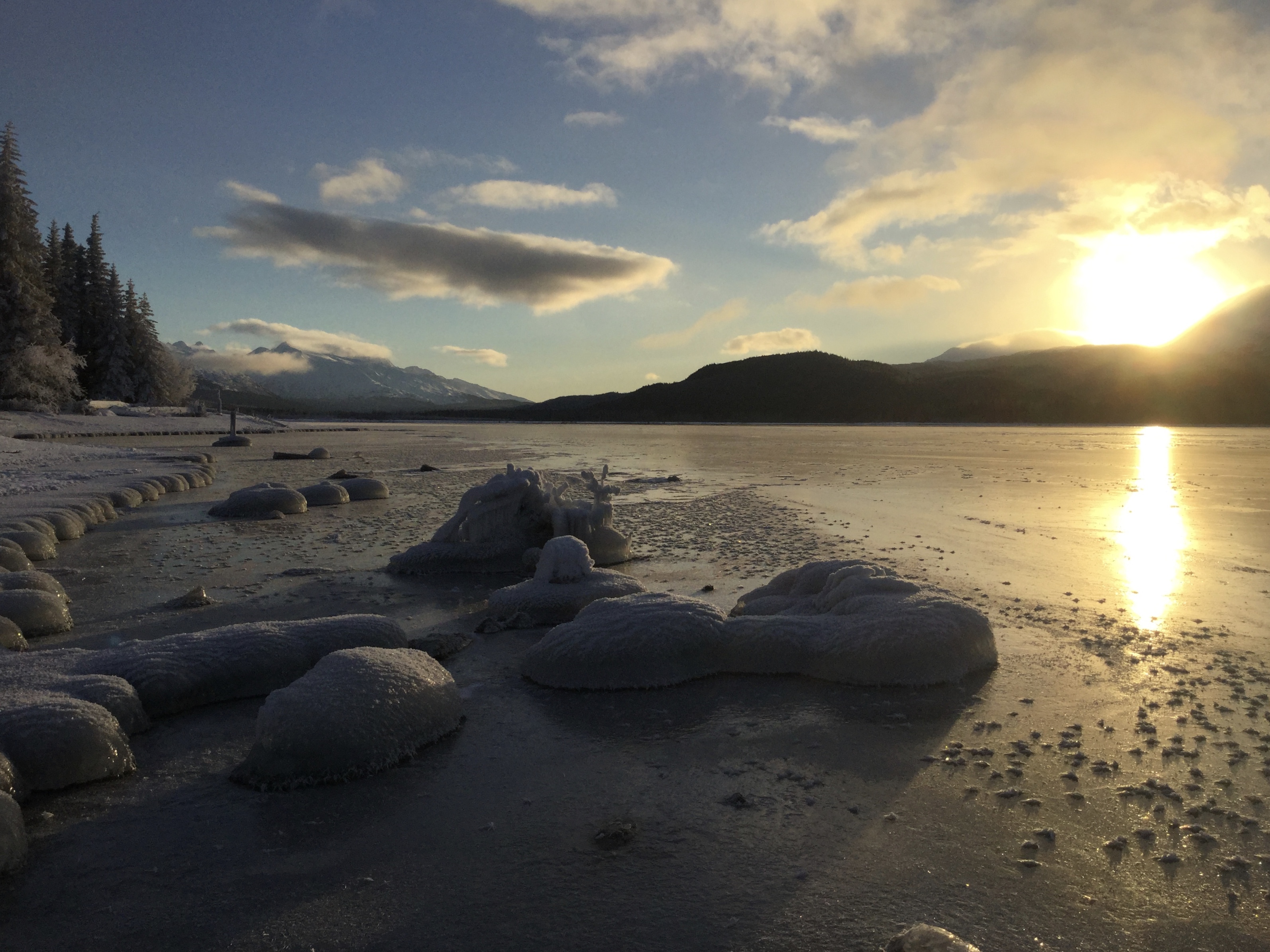 Kenai Lake looking South in Winter