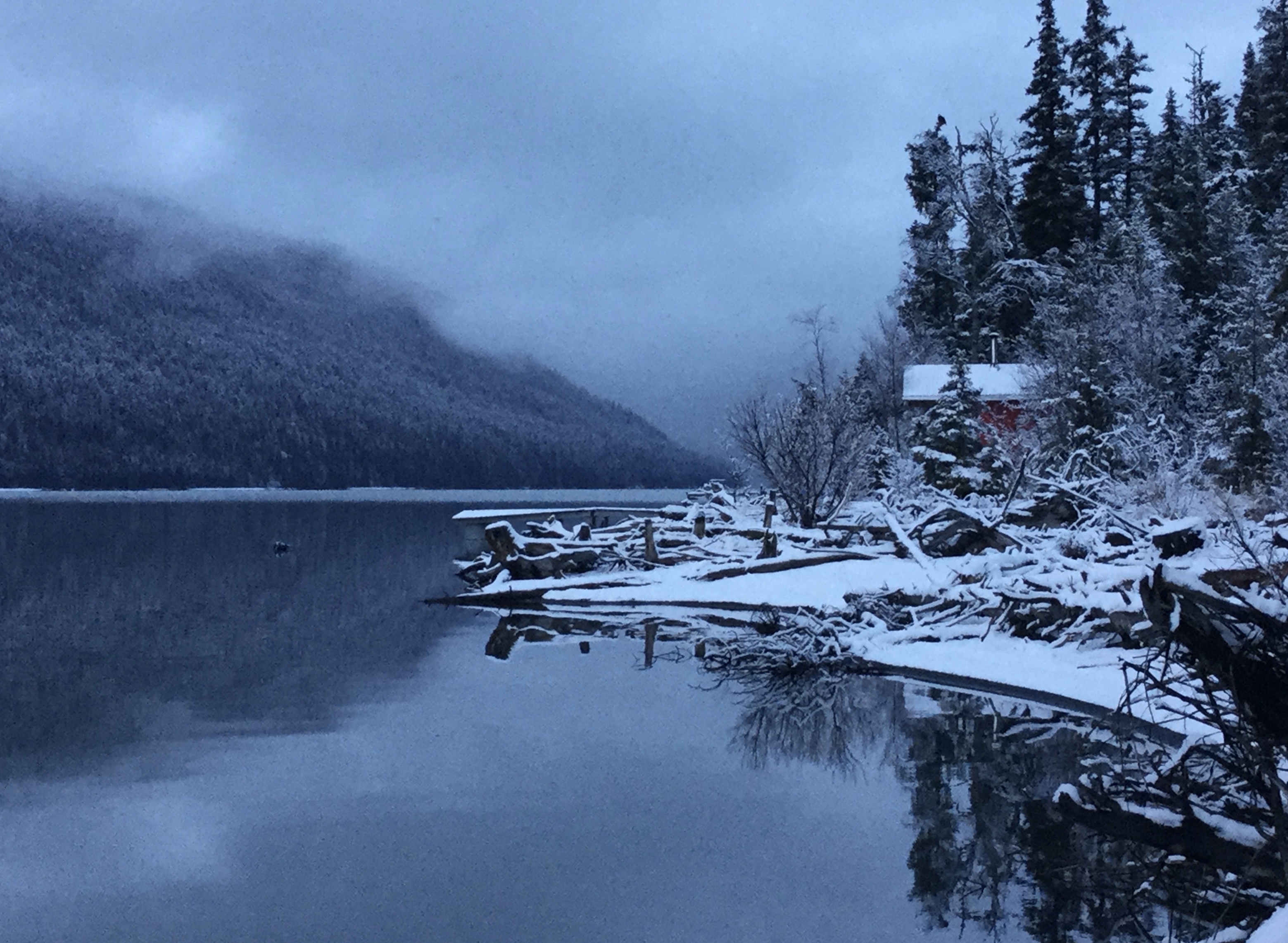 Kenai Lake looking South in Winter