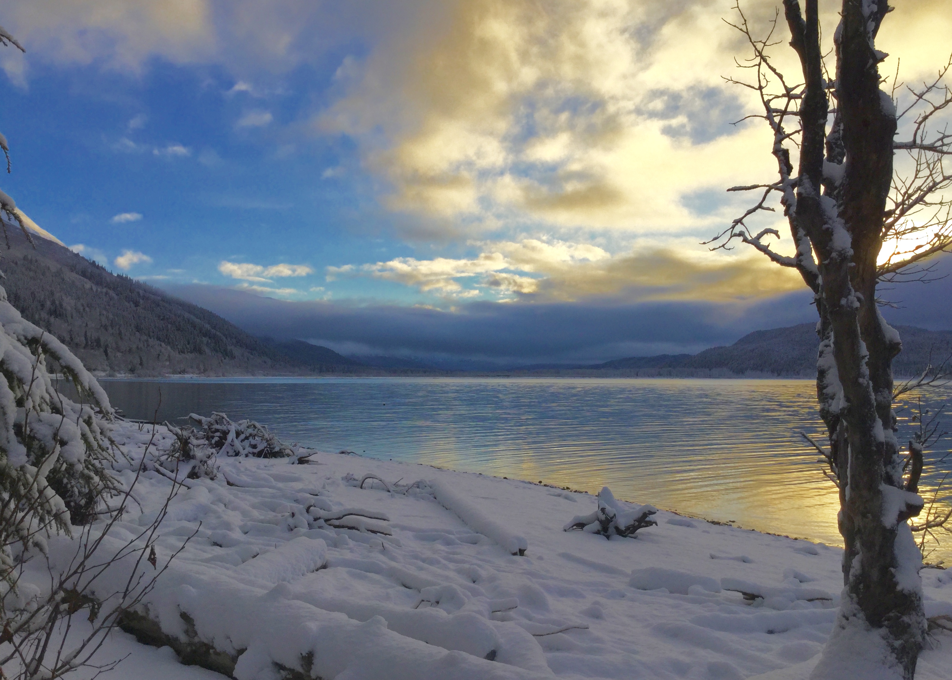 Kenai Lake looking South in Winter