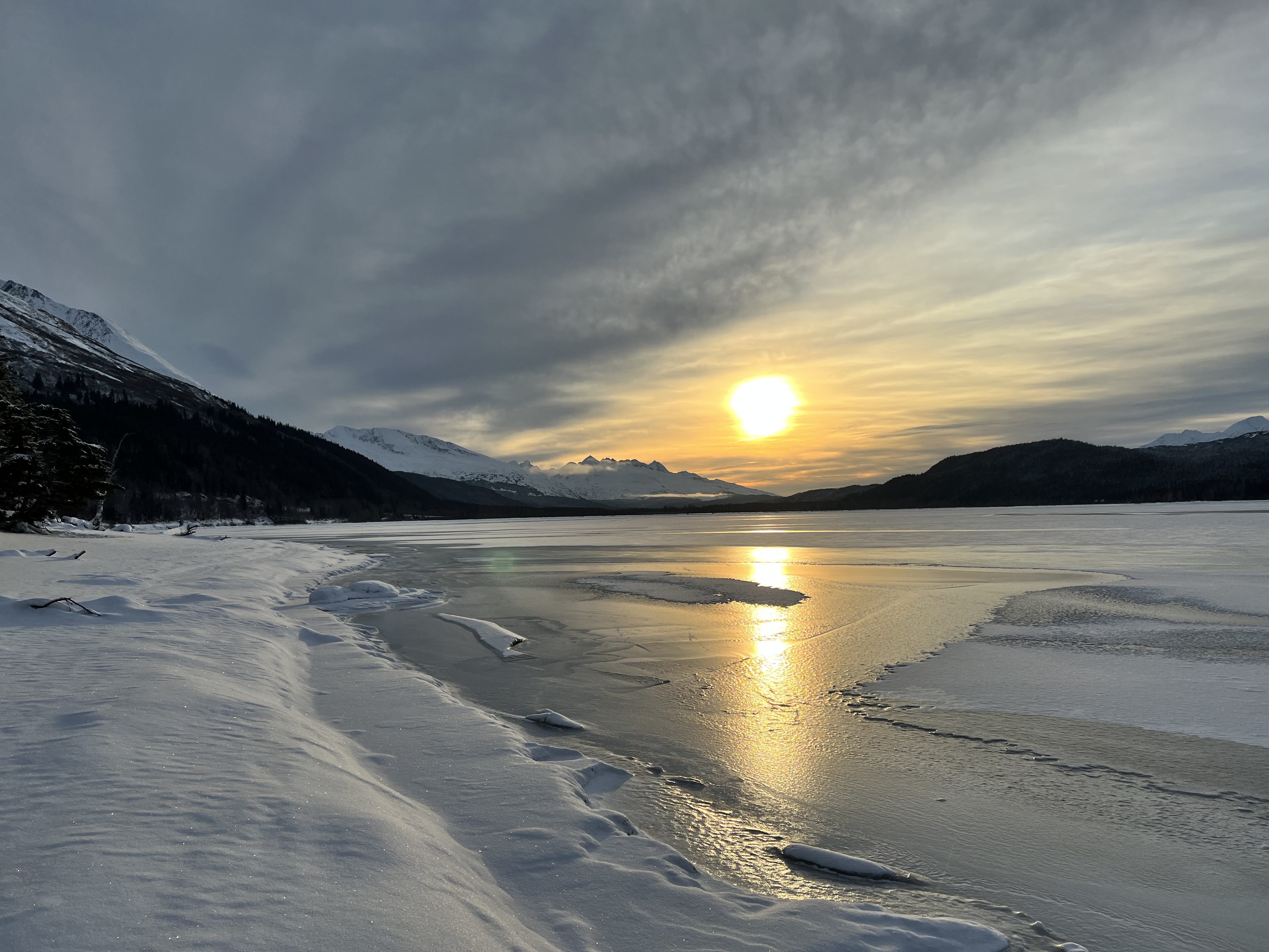 Winter on Kenai Lake