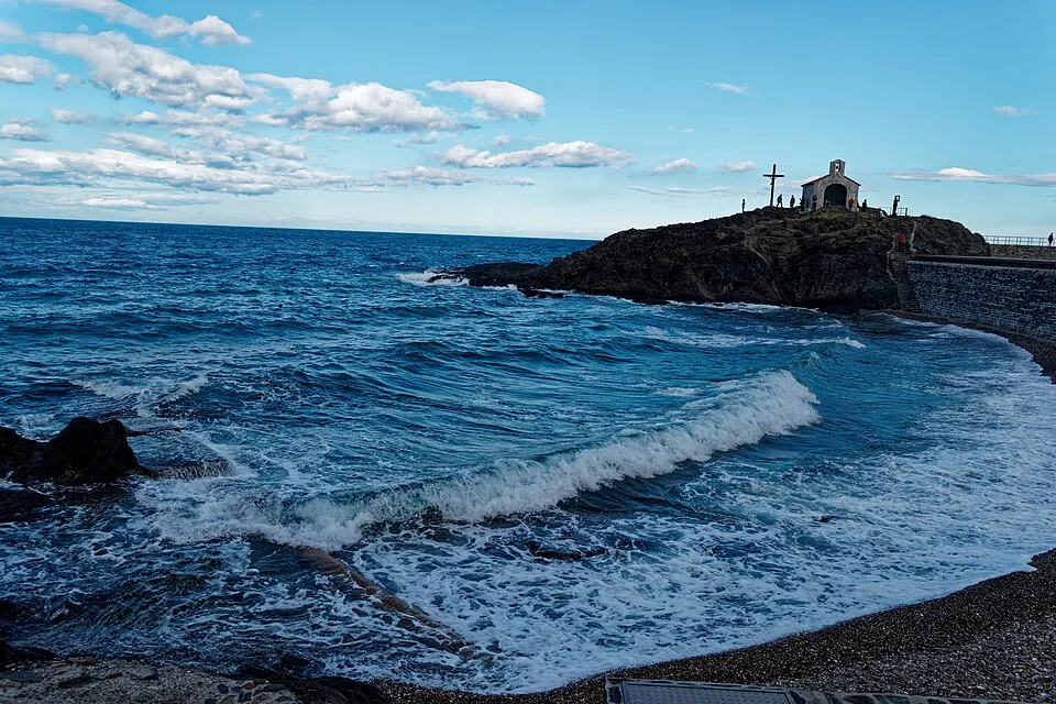 PLage saint vincent à Collioure
