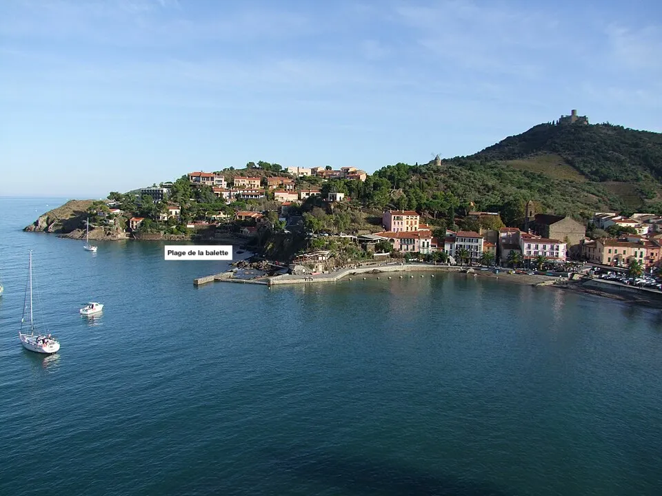 Plage de la Balette à Collioure