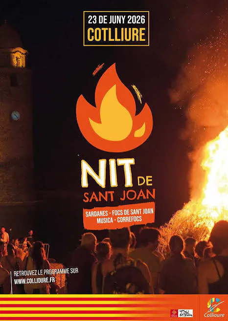 Affiche de la nuit de la saint vincent 2026 a collioure