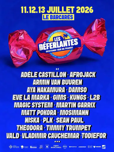 Affiche du festival les deferlantes 2026 a port barcares