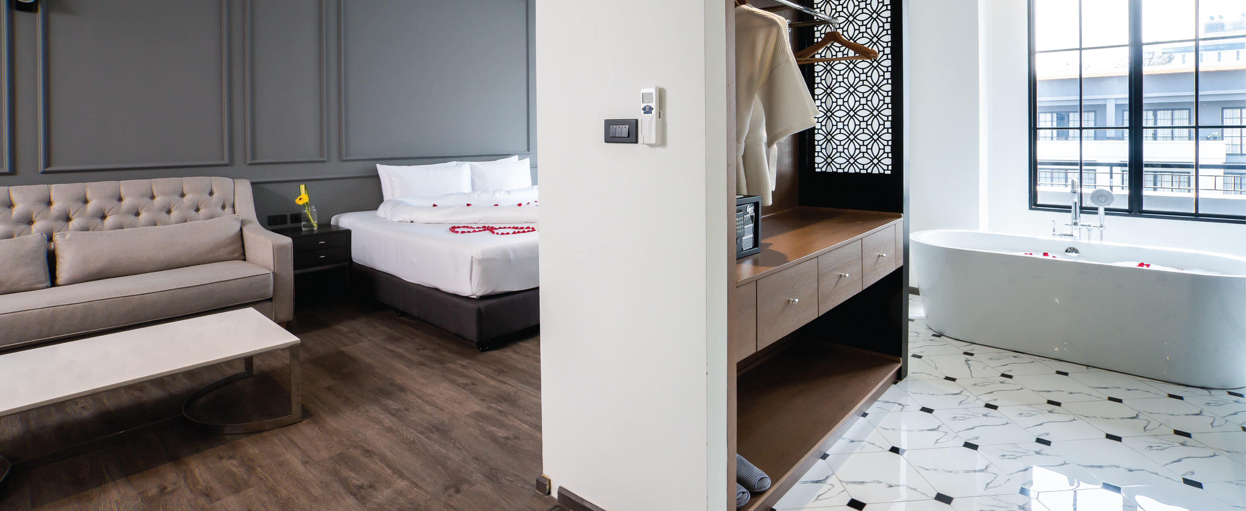 Honeymoon Suite, Pattaya Hotel, Elegant Hotel, One Patio Hotel, 파타야 호텔, 엘레강트 호텔