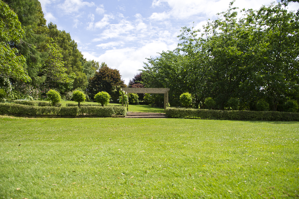 Stroll through the garden to see large specimen trees