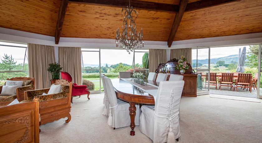 Our communal dining table to share travel stories and excellent food