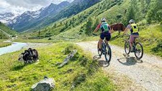 Mountainbike in the mountains of Rauris