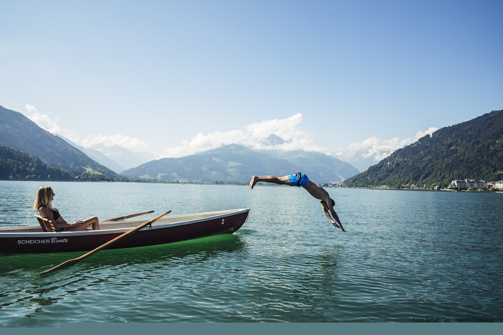 Bergen - zwemmen - meer - Salzburgerland